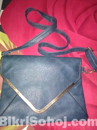 Blue side bag